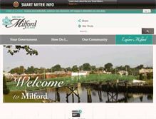 Tablet Screenshot of cityofmilford.com